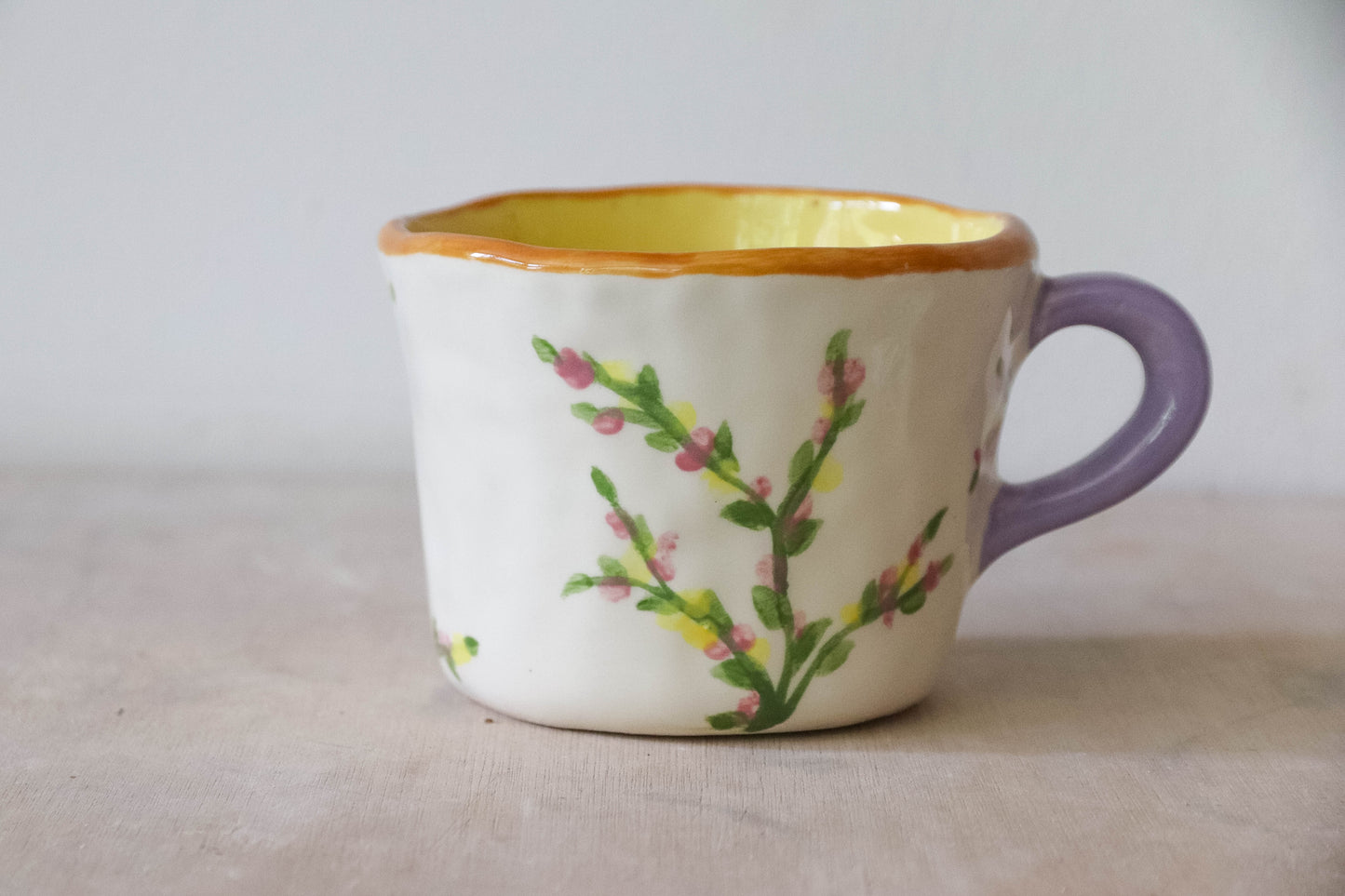 Floral Snuggly Duckling Mug
