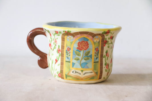 Floral Beauty and Beast Mug