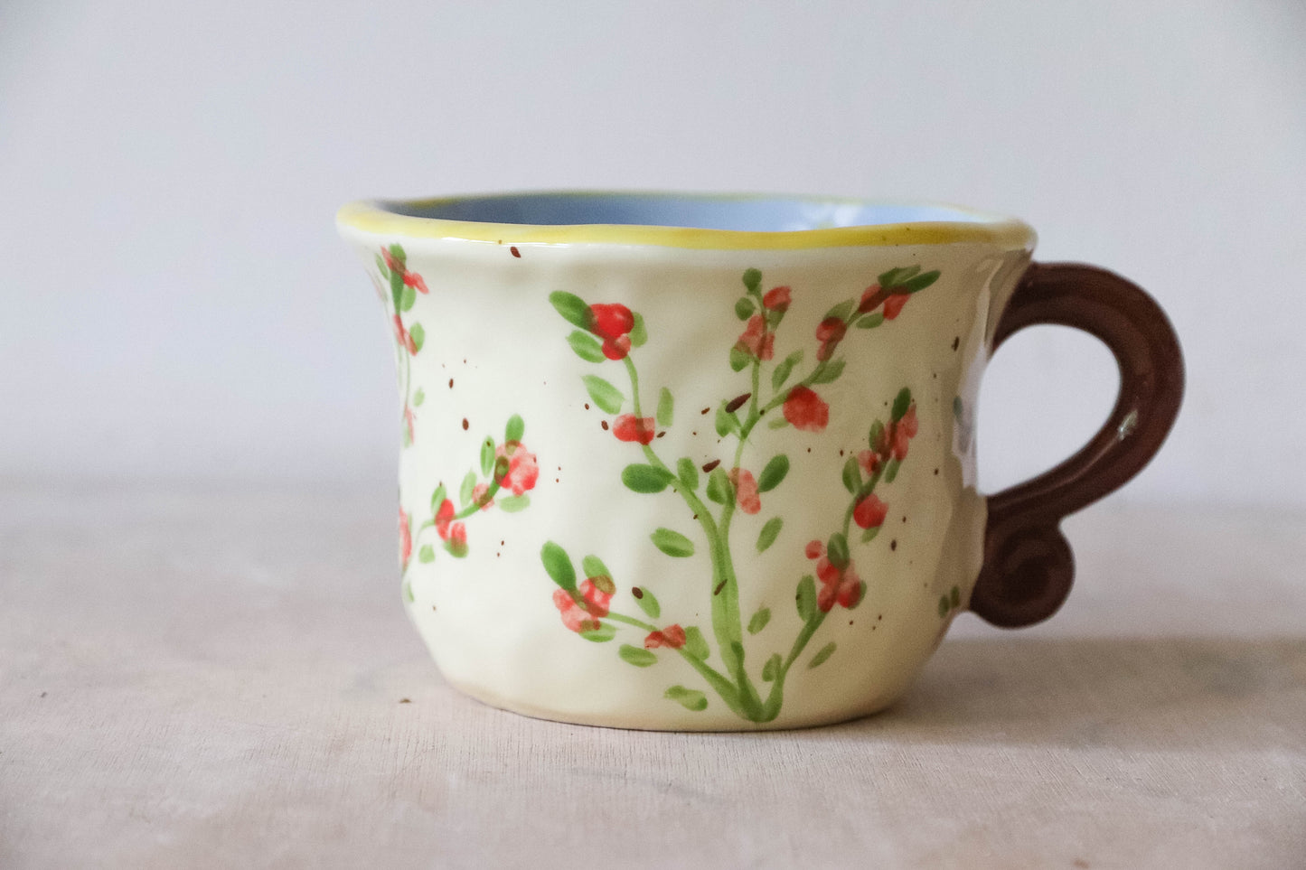 Floral Beauty and Beast Mug