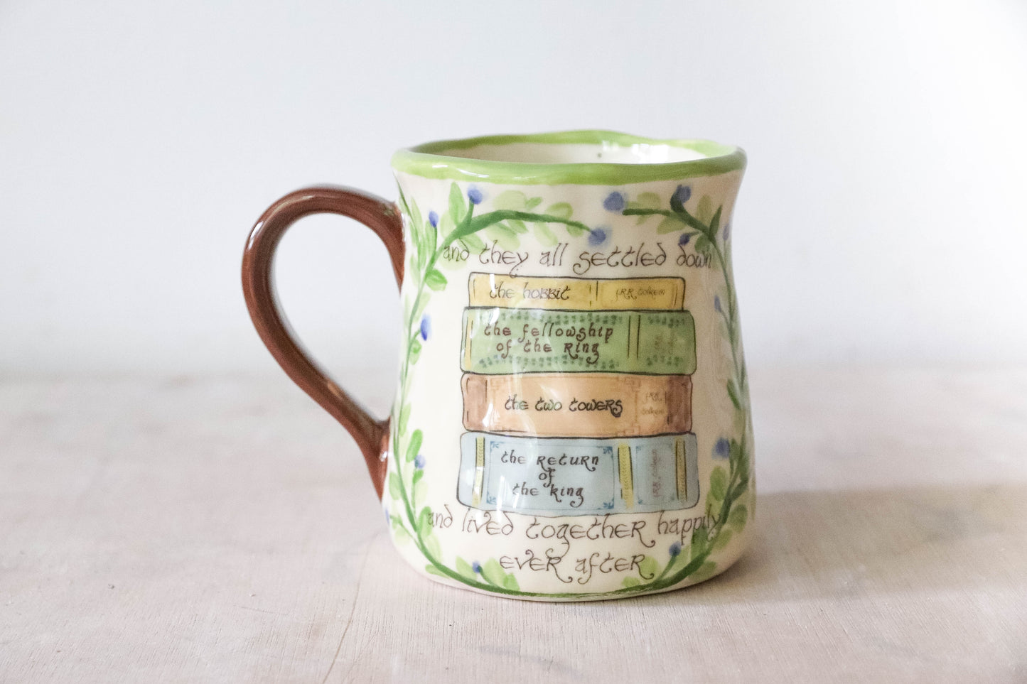 LOTR Books Ever After Tulip Mug