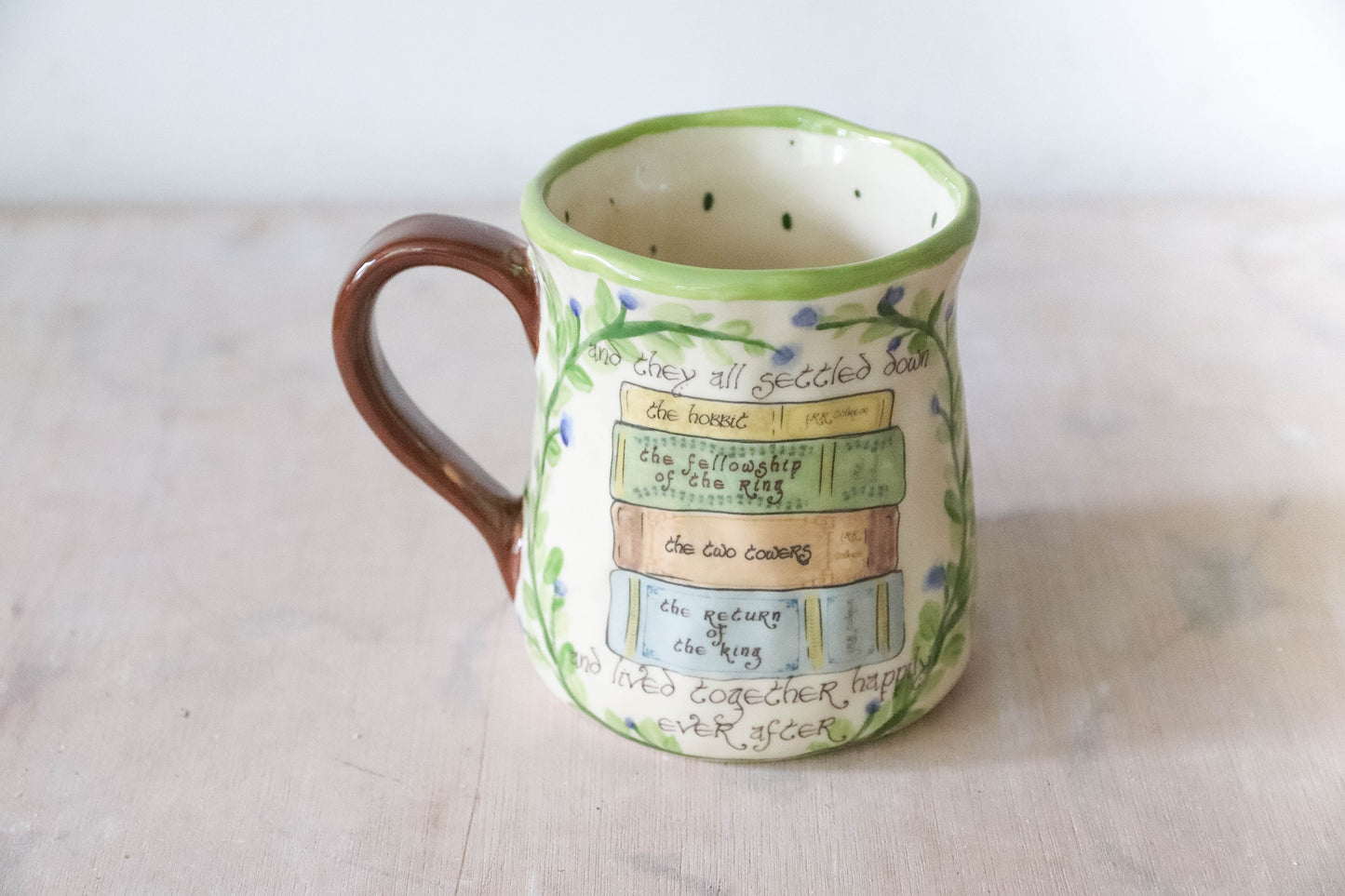 LOTR Books Ever After Tulip Mug