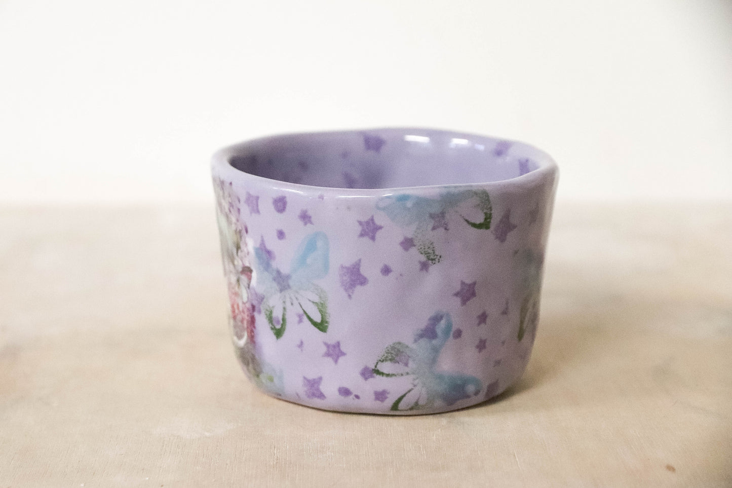 Green Purple Meadow Mug