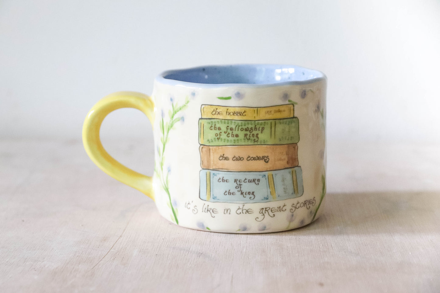 Lotr Books Great Stories Blue Mug Medium