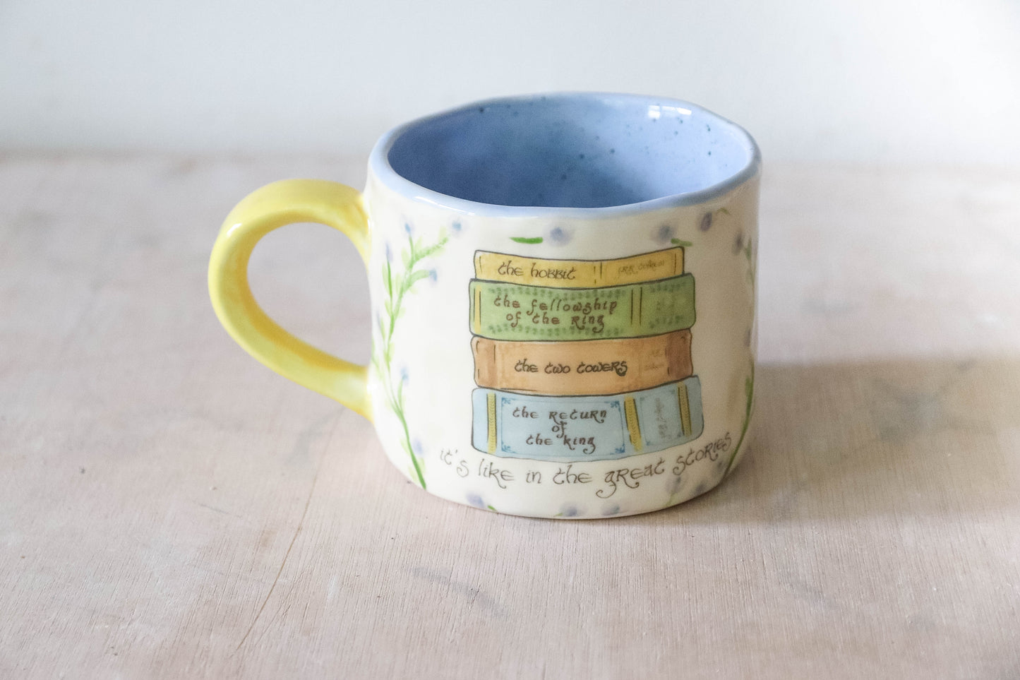 Lotr Books Great Stories Blue Mug Medium