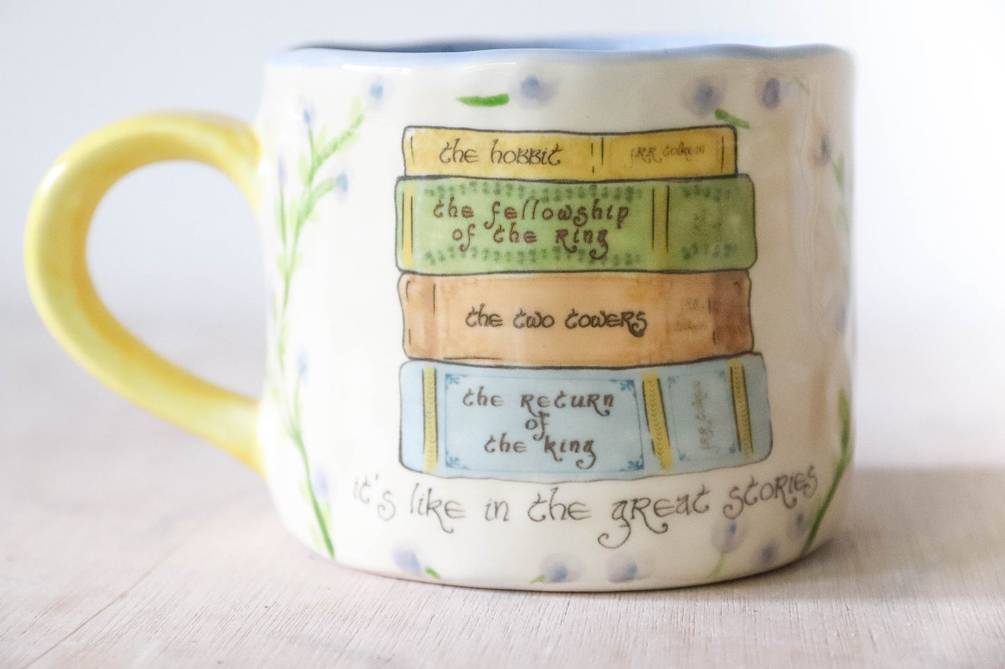 Lotr Books Great Stories Blue Mug Medium