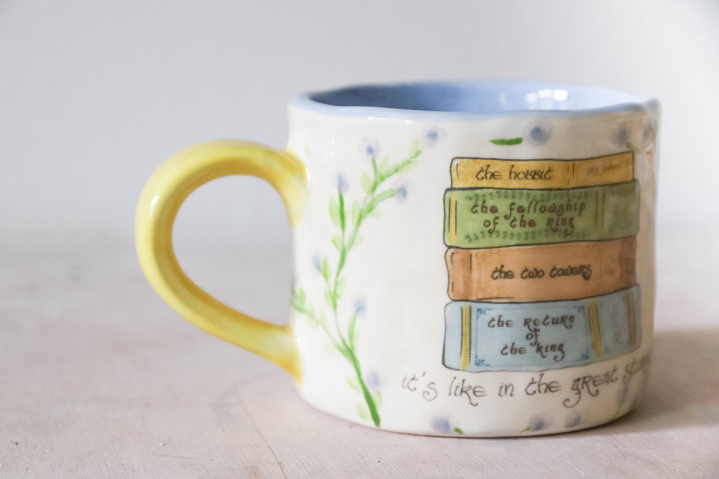 Lotr Books Great Stories Blue Mug Medium