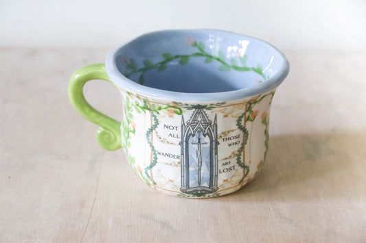 Aragorn Blue White Mug