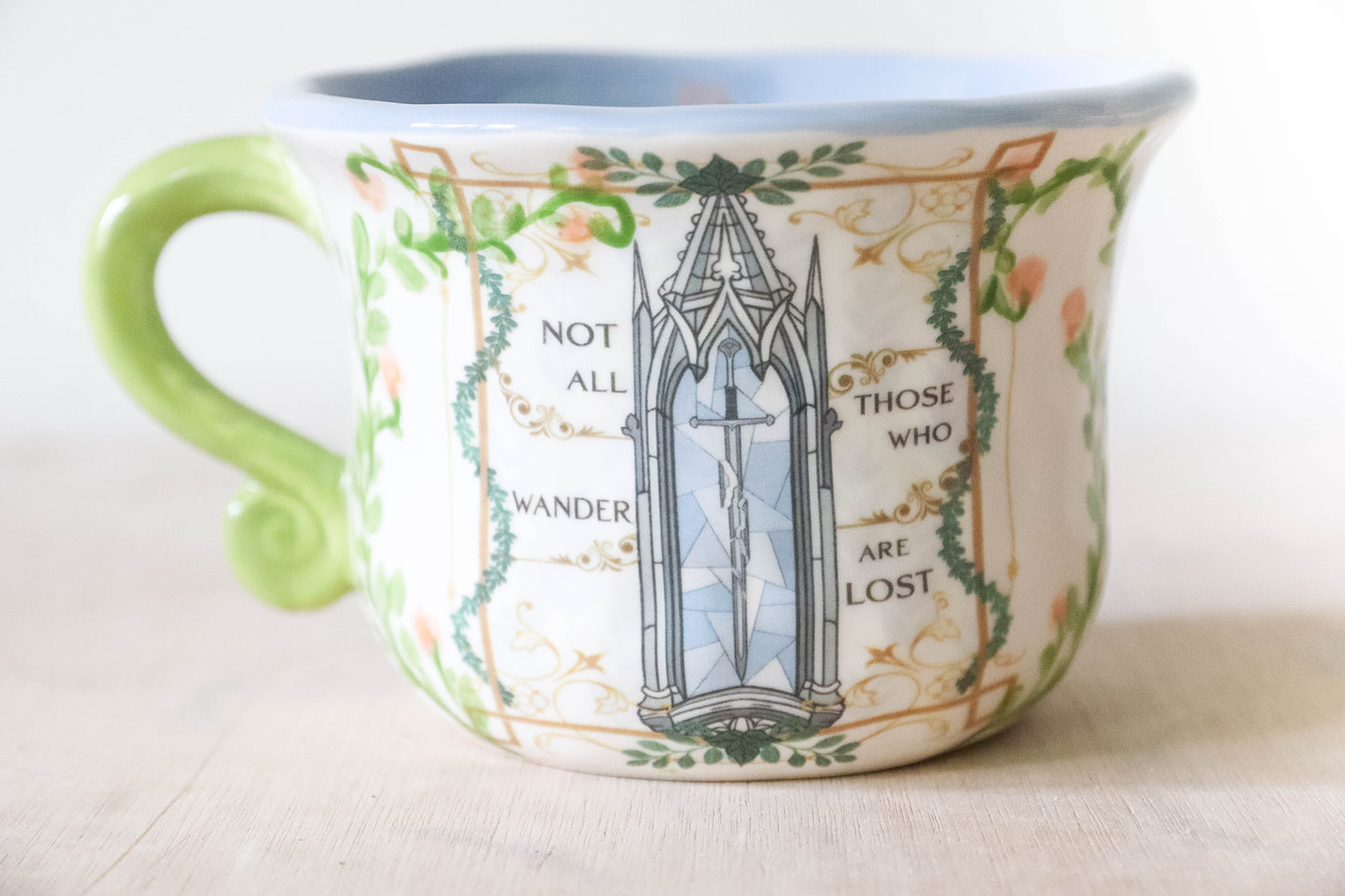 Aragorn Blue White Mug