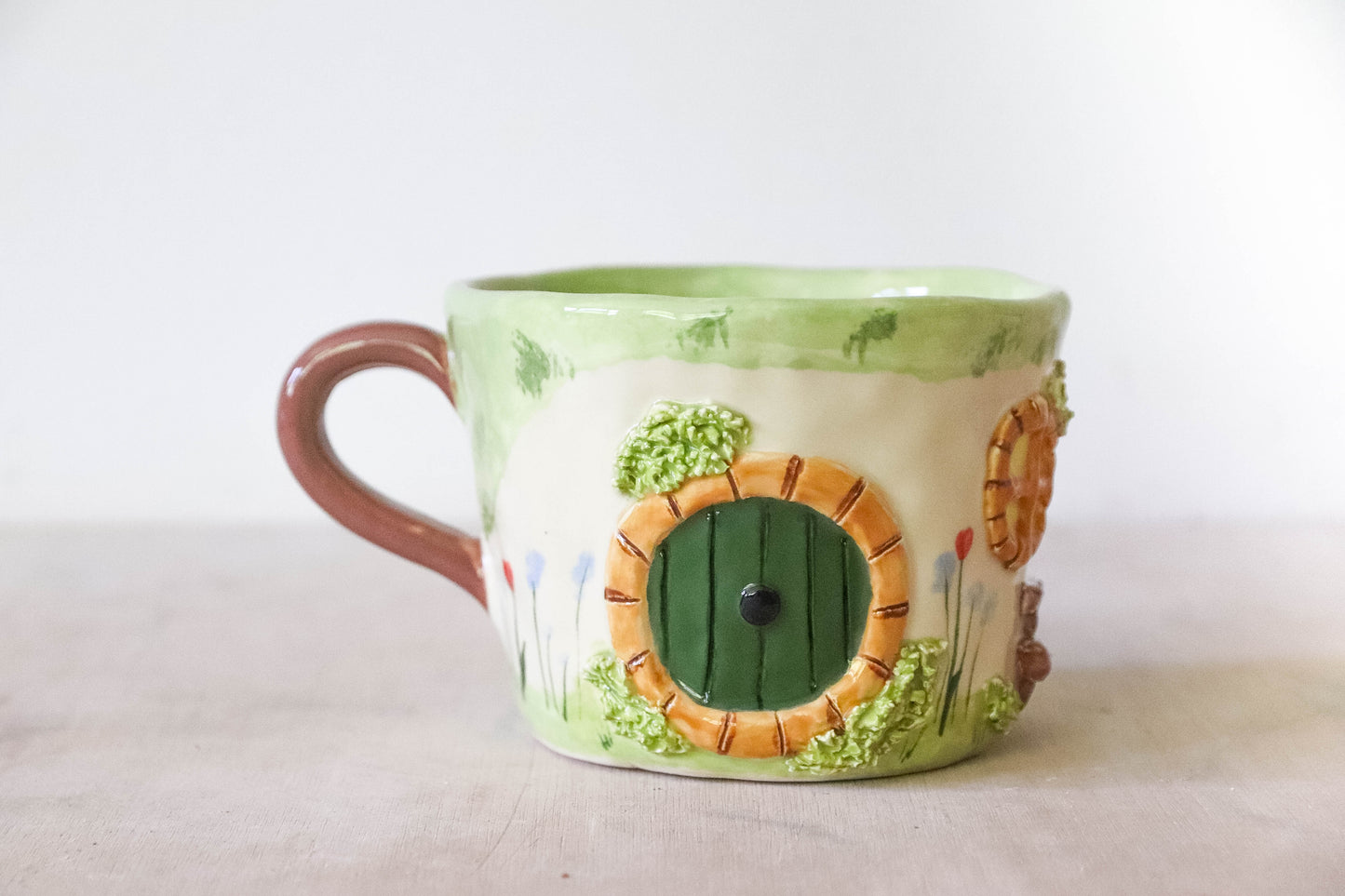 Hobbit House Garden Bench Mug