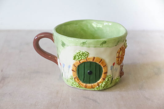 Hobbit House Garden Bench Mug