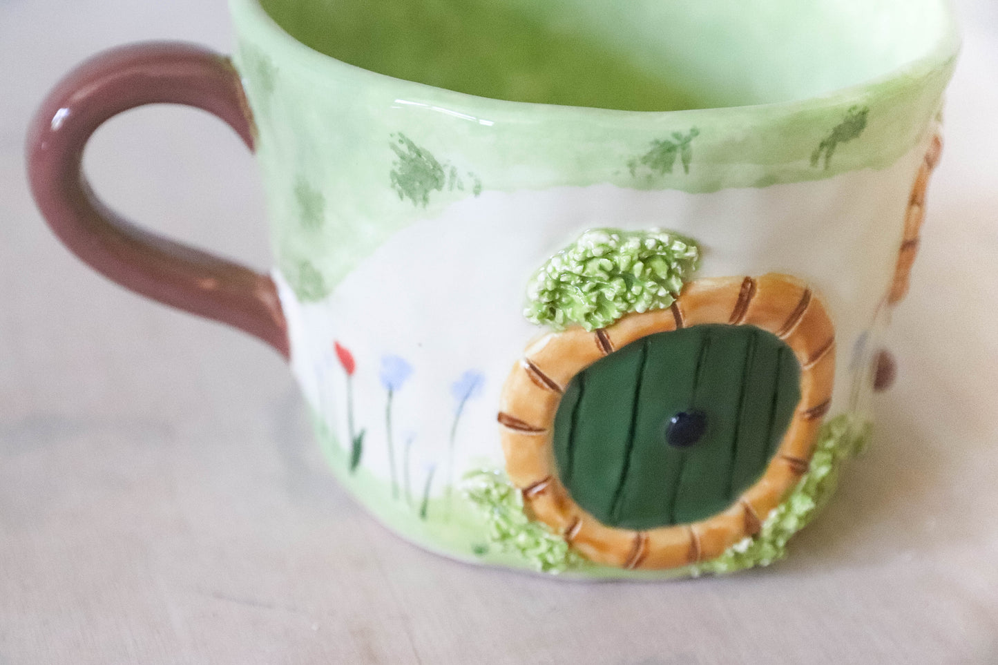 Hobbit House Garden Bench Mug