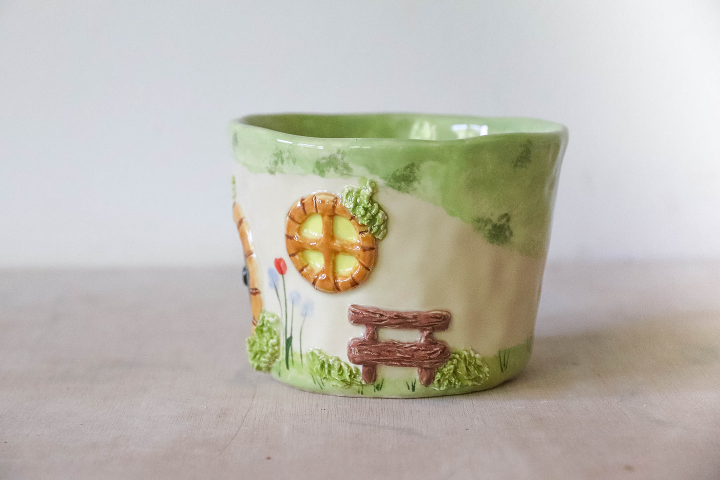 Hobbit House Garden Bench Mug