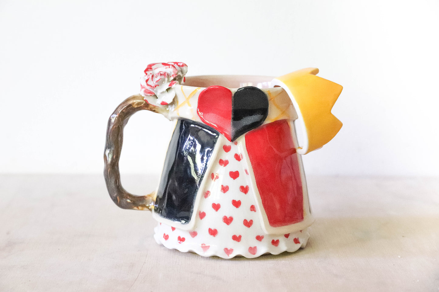 Queen of Hearts Stoneware Mug