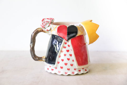 Queen of Hearts Stoneware Mug