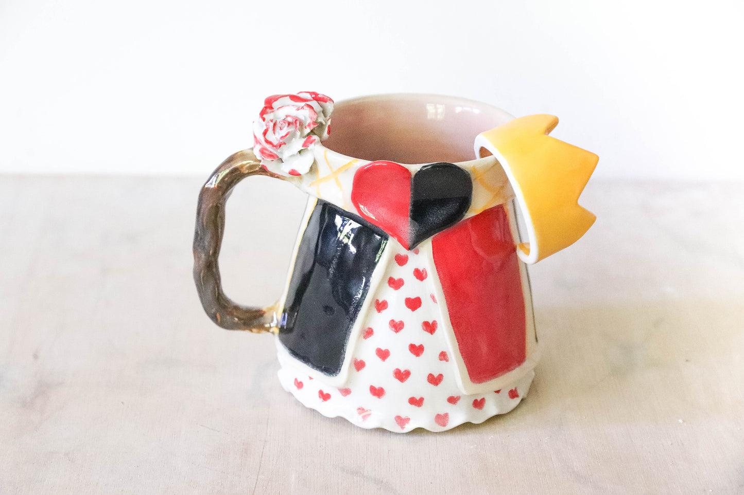 Queen of Hearts Stoneware Mug