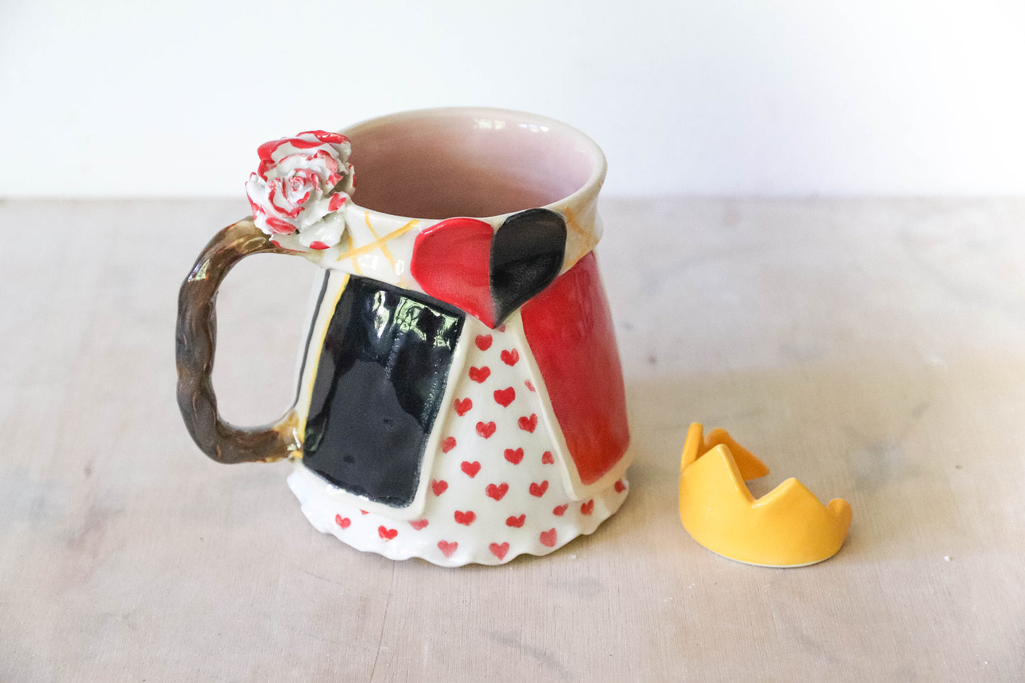 Queen of Hearts Stoneware Mug