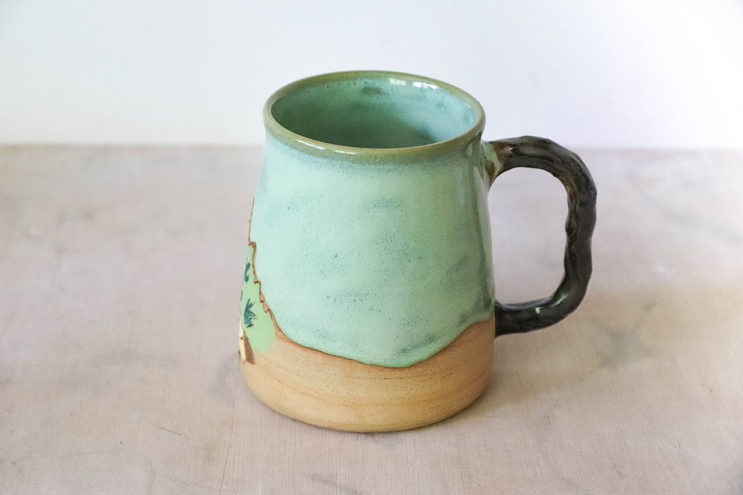 Carved Hobbit House Stoneware Mug