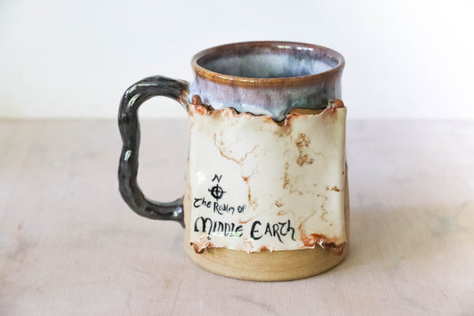 Middle Earth Map Stoneware Mug