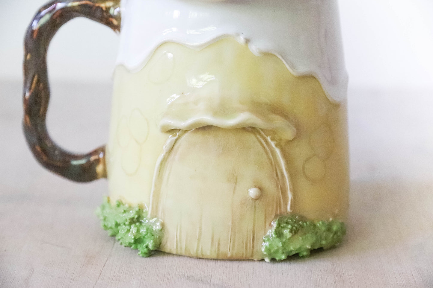 Toadstool Fairy House Stoneware Mug