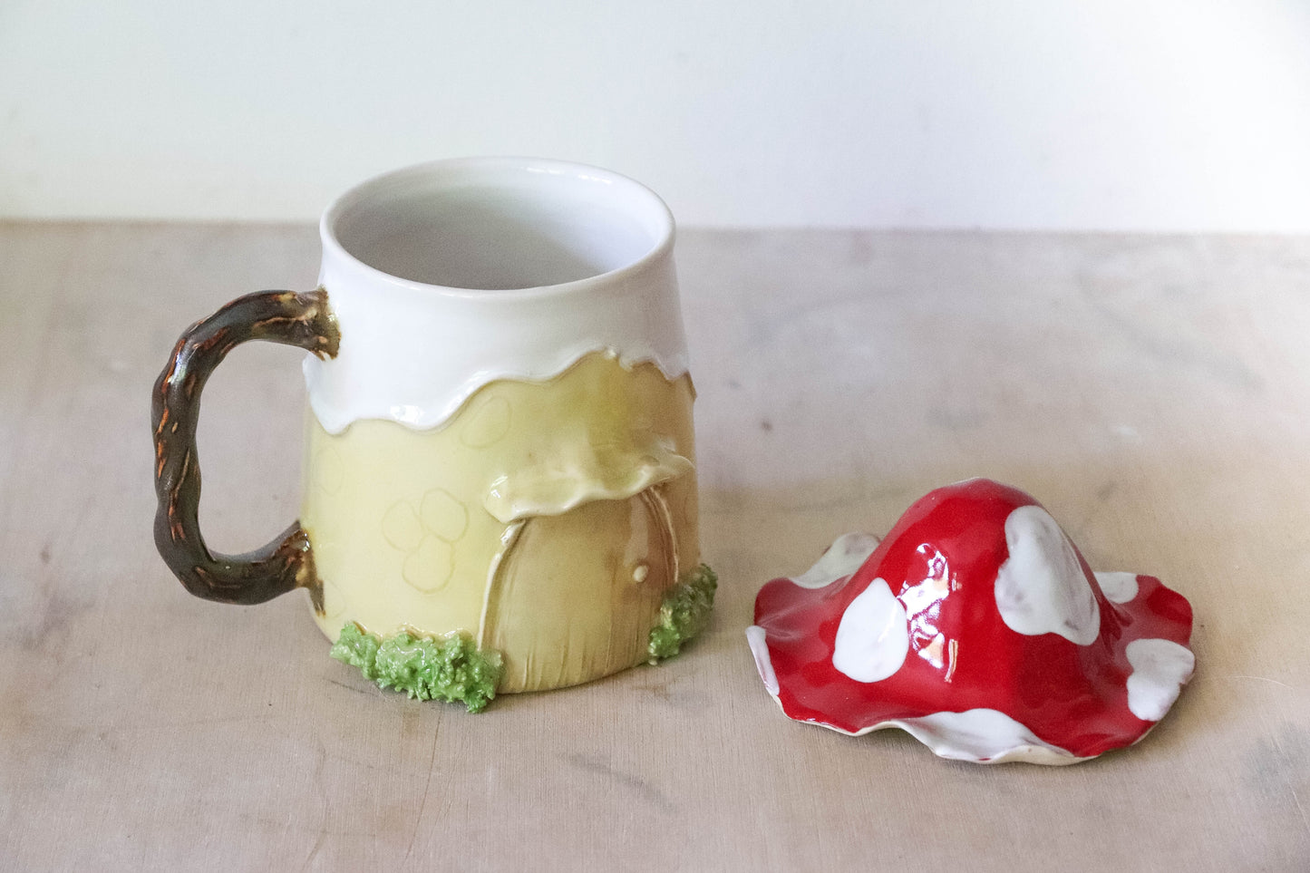Toadstool Fairy House Stoneware Mug