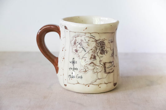 Map of Middle Earth Tulip Mug