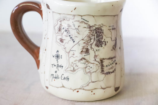 Map of Middle Earth Tulip Mug