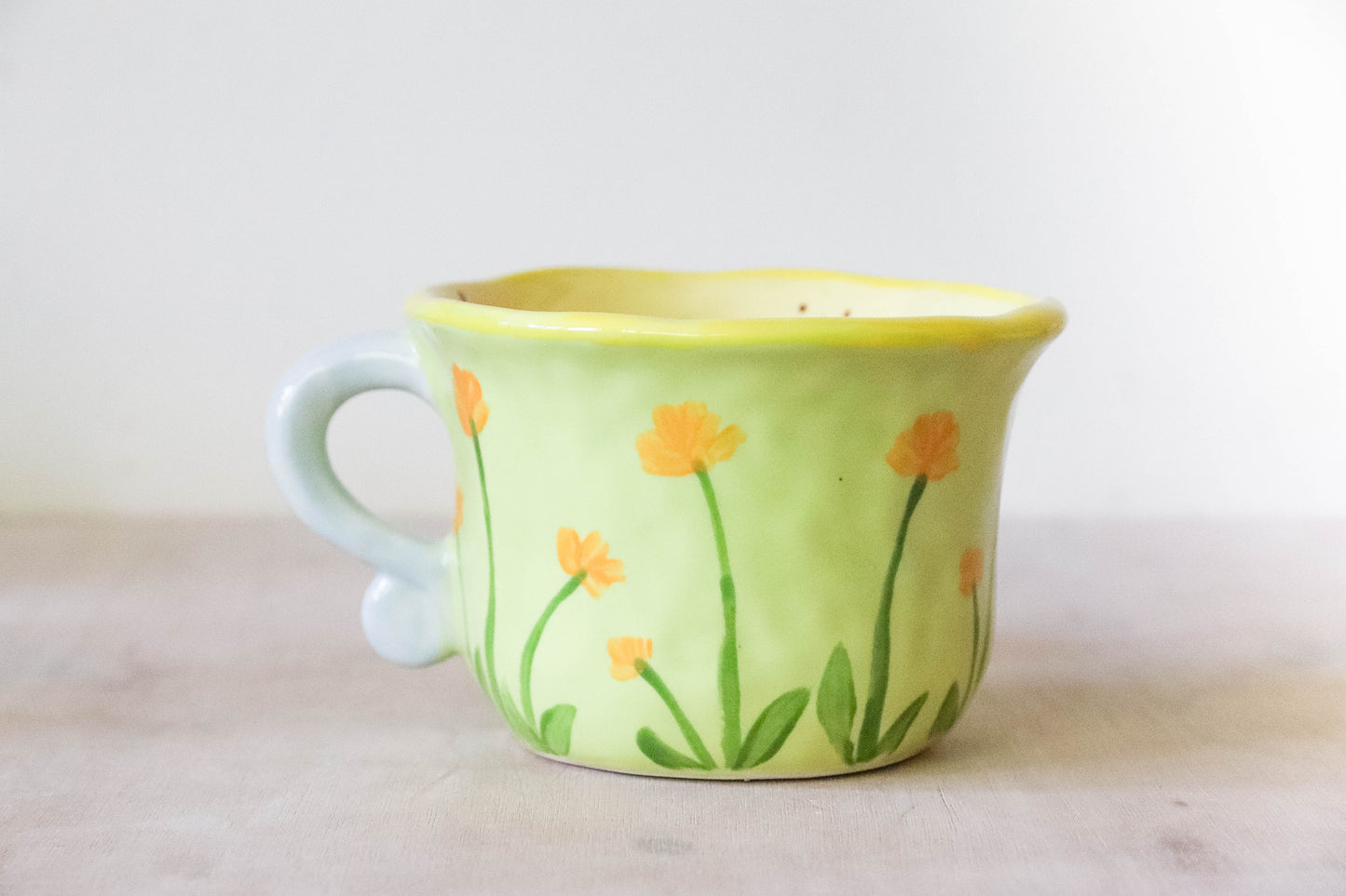 Peekaboo Yellow Hobbit House Mug