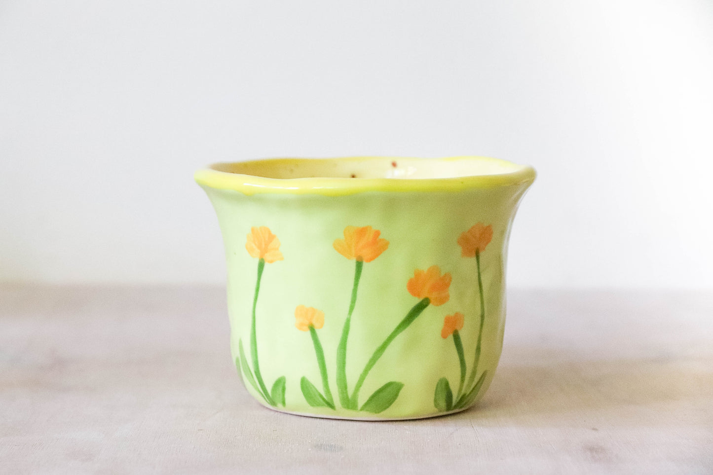 Peekaboo Yellow Hobbit House Mug