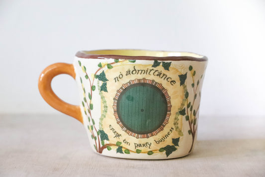 No Admittance Hobbit Door Mug
