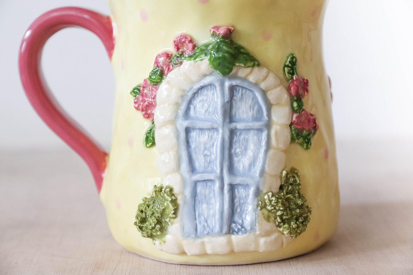 Yellow Fairy House Tulip Mug
