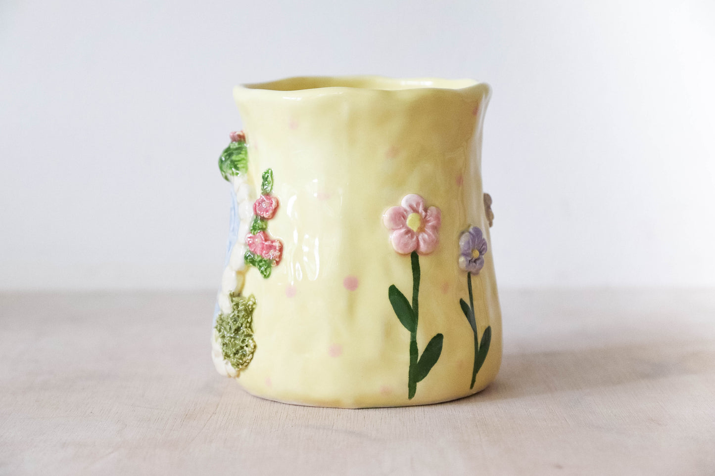 Yellow Fairy House Tulip Mug