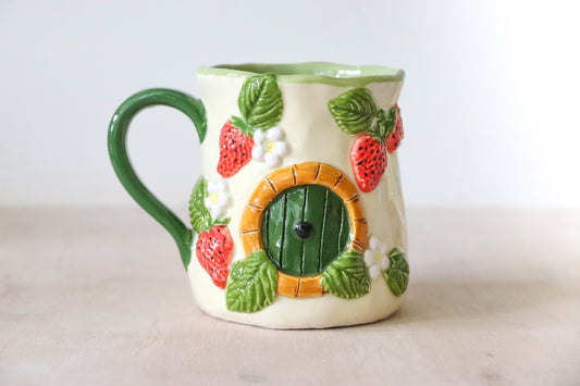 Strawberry Hobbit Tulip Mug