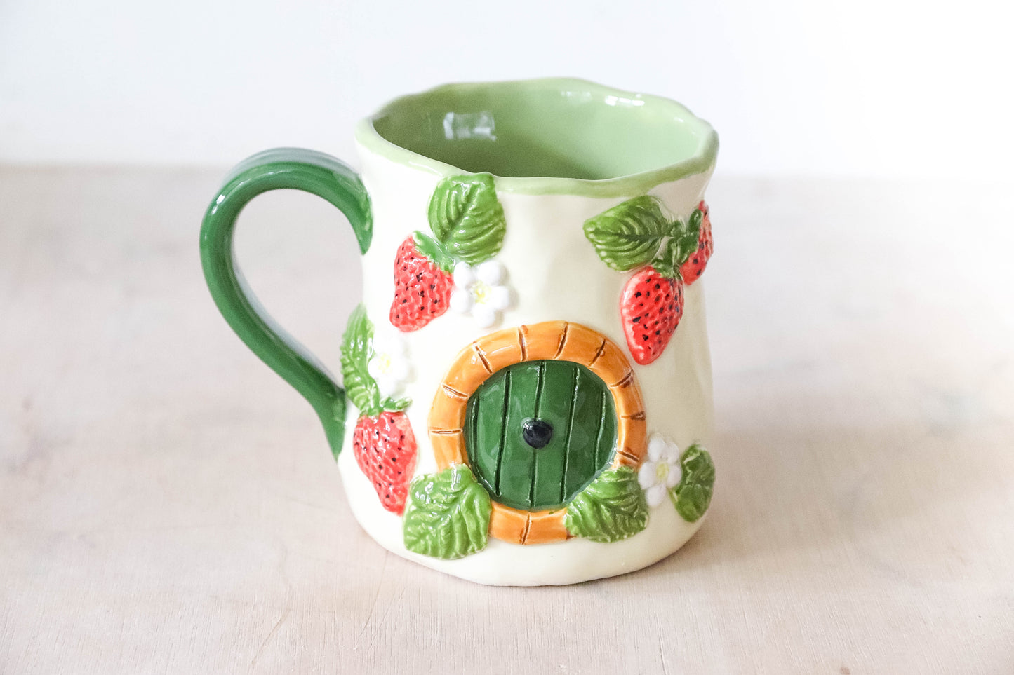 Strawberry Hobbit Tulip Mug