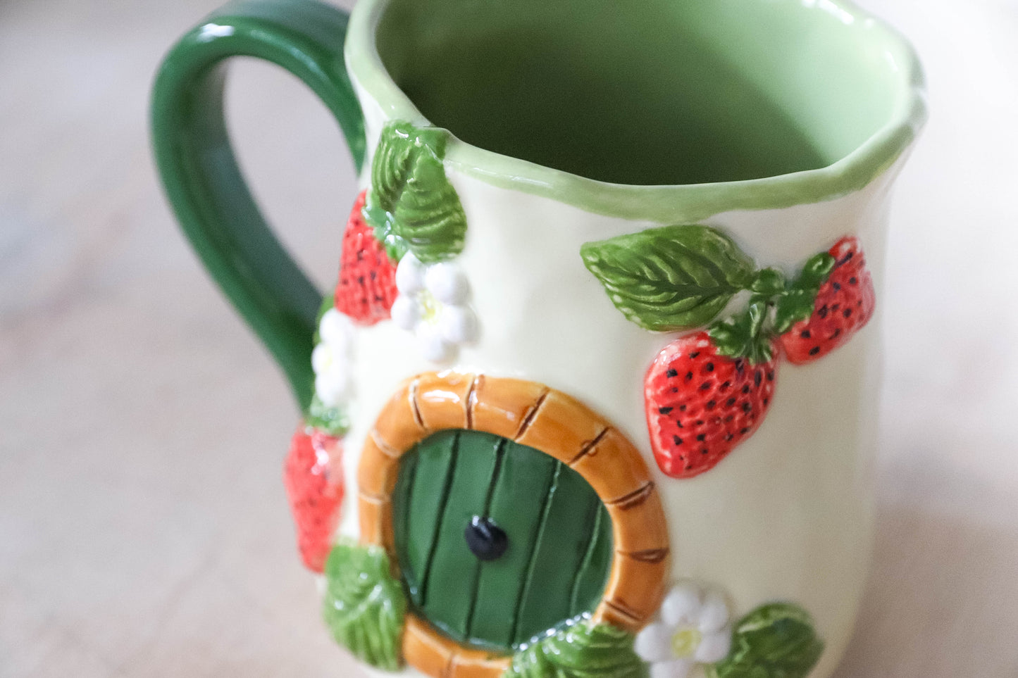 Strawberry Hobbit Tulip Mug