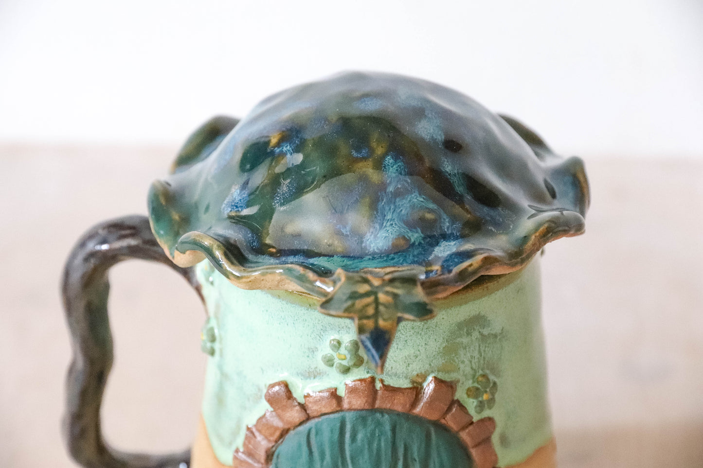 Floral Hobbit House Stoneware Mug