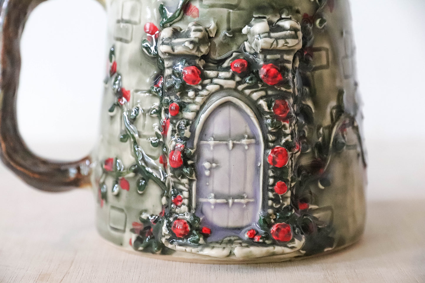 Medieval Castle Stoneware Mug