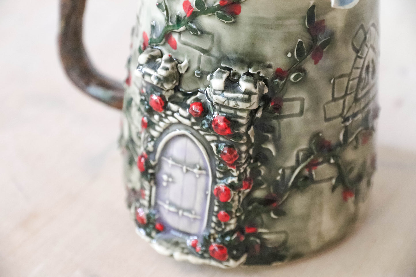 Medieval Castle Stoneware Mug