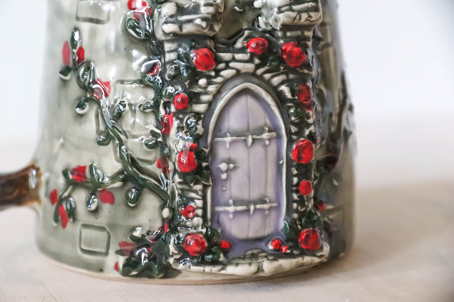 Medieval Castle Stoneware Mug
