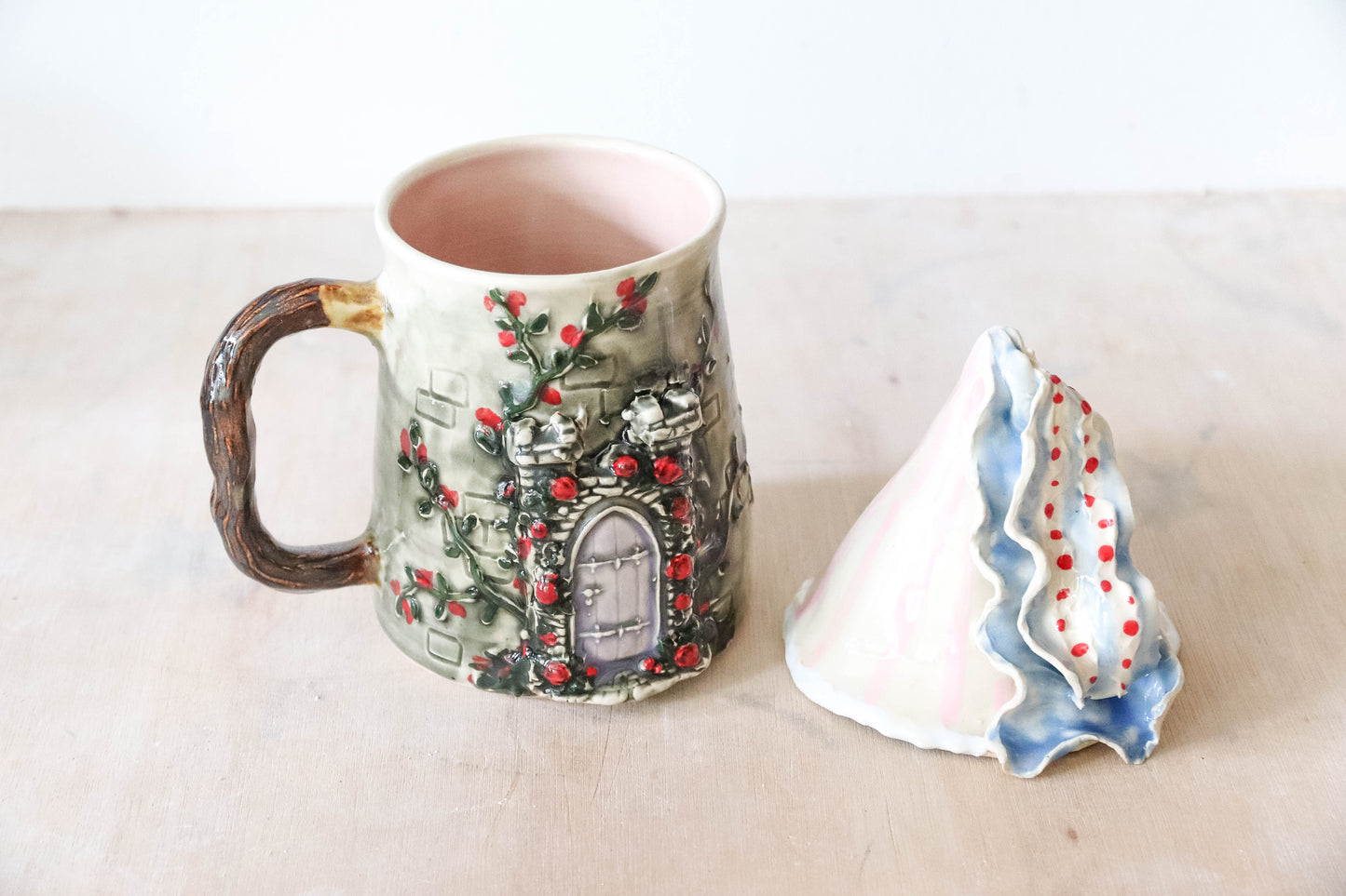 Medieval Castle Stoneware Mug