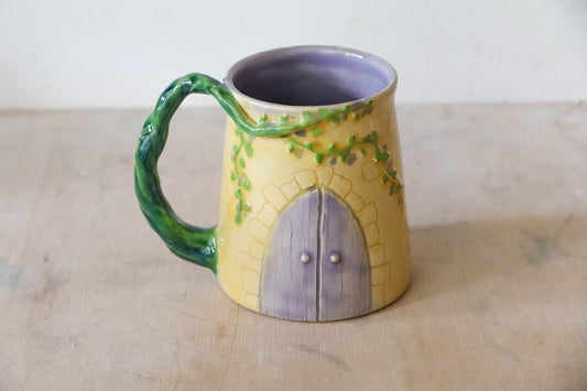 Yellow Lilac Castle Stoneware Mug