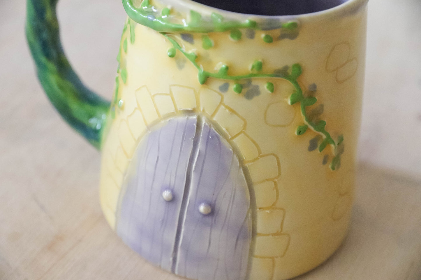 Yellow Lilac Castle Stoneware Mug