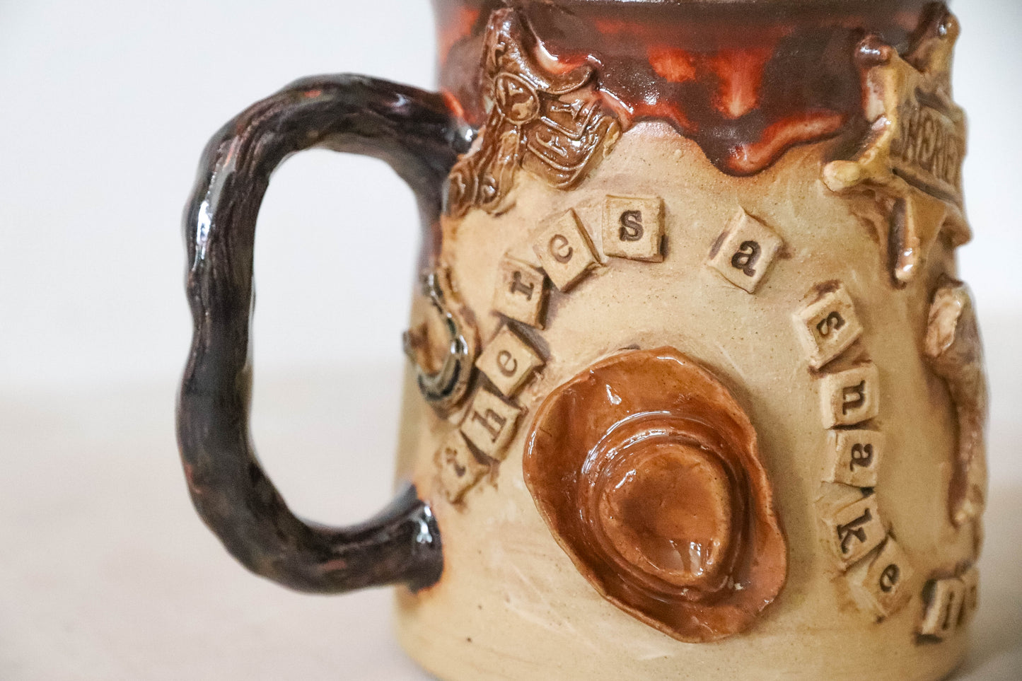 There's a Snake in My Boot Stoneware Mug