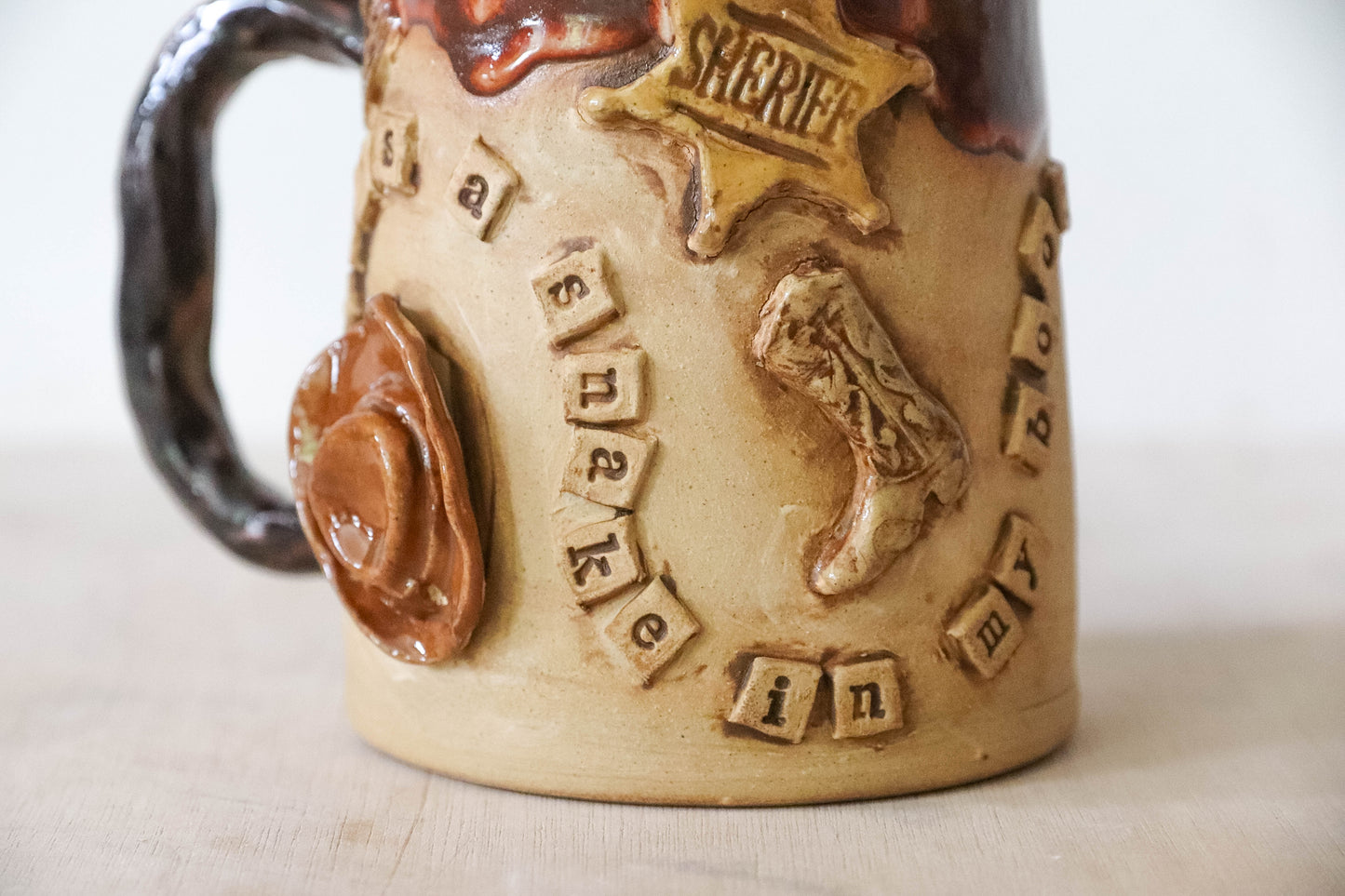There's a Snake in My Boot Stoneware Mug