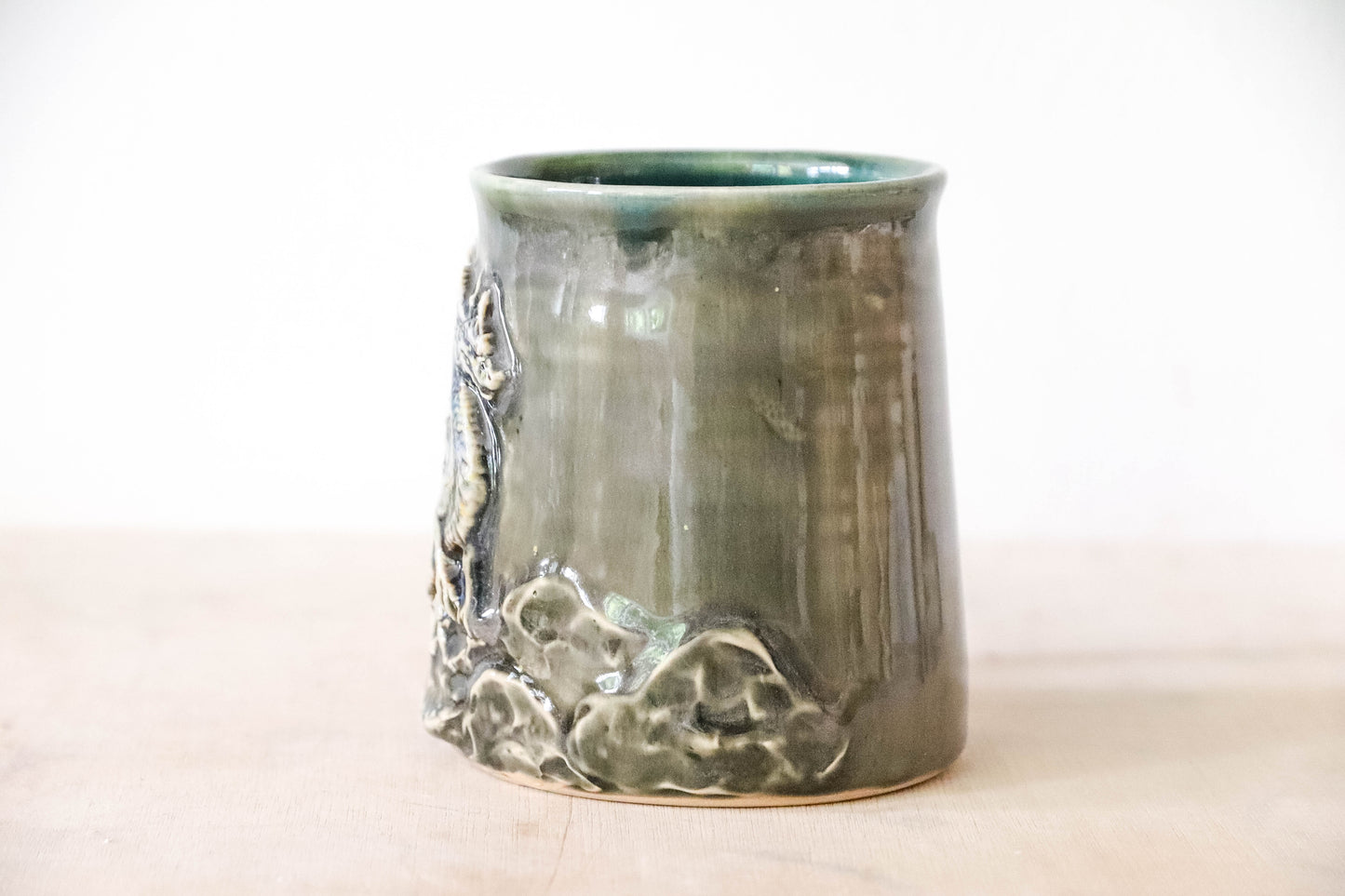 Blue Dragon Stoneware Mug