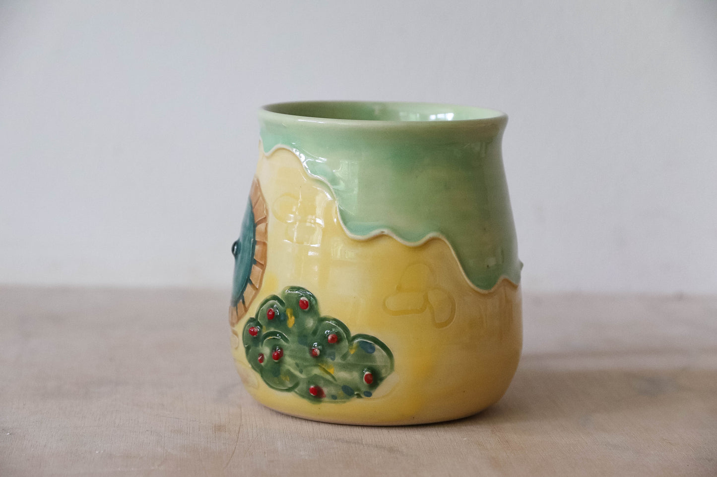 Yellow hobbit House Stoneware Mug