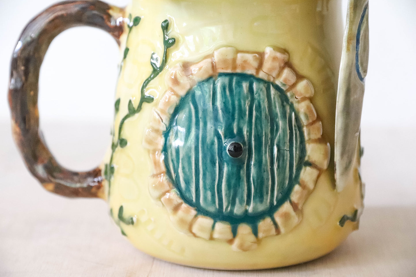 Hobbit House Flower Sword Stoneware Mug
