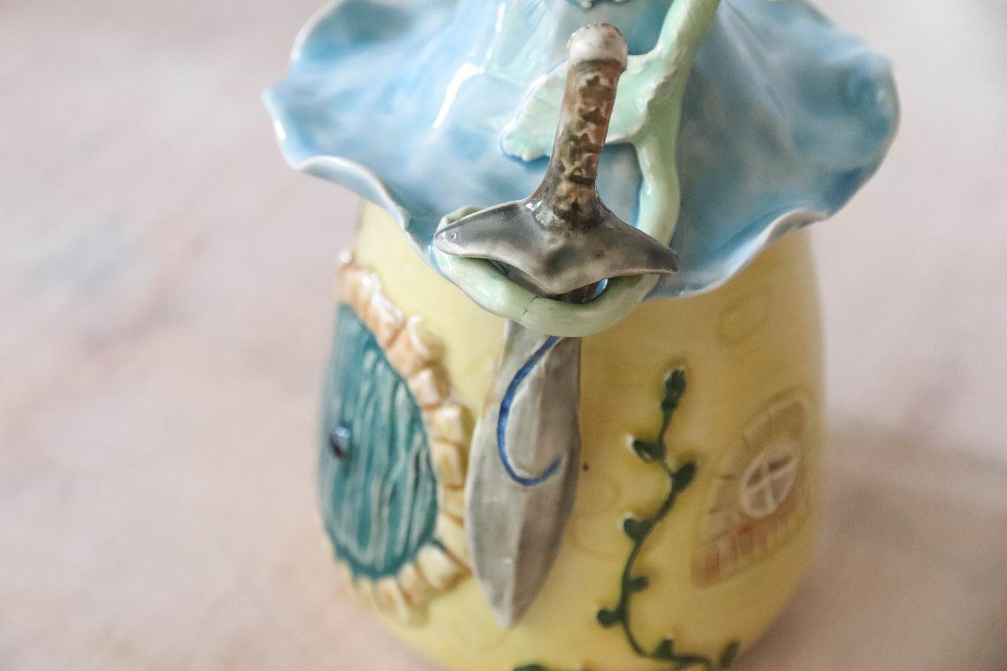 Hobbit House Flower Sword Stoneware Mug