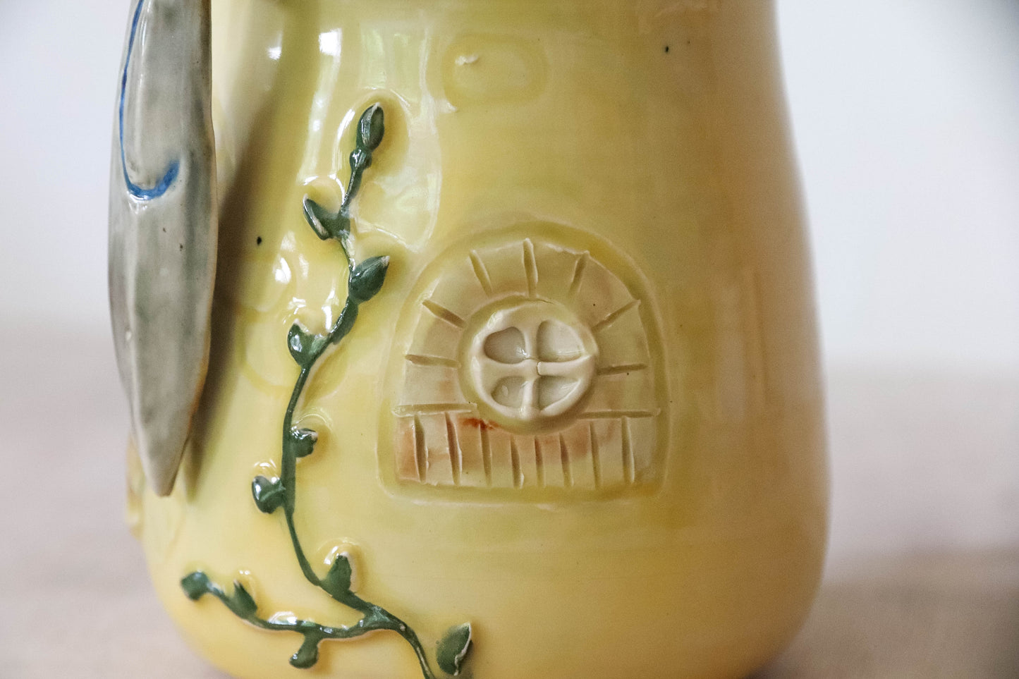 Hobbit House Flower Sword Stoneware Mug