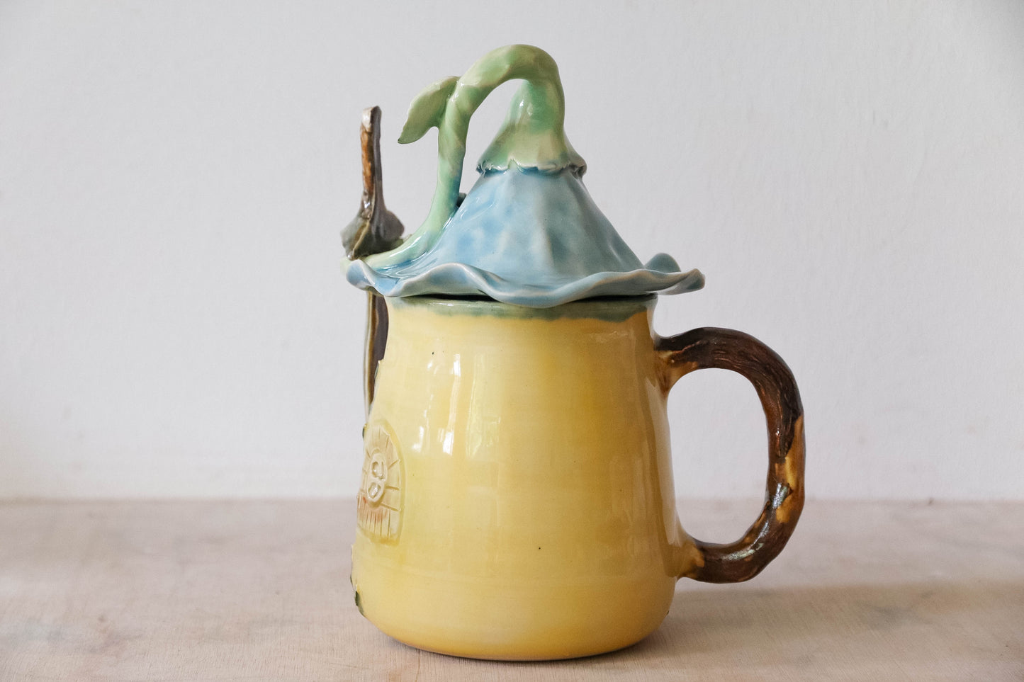 Hobbit House Flower Sword Stoneware Mug