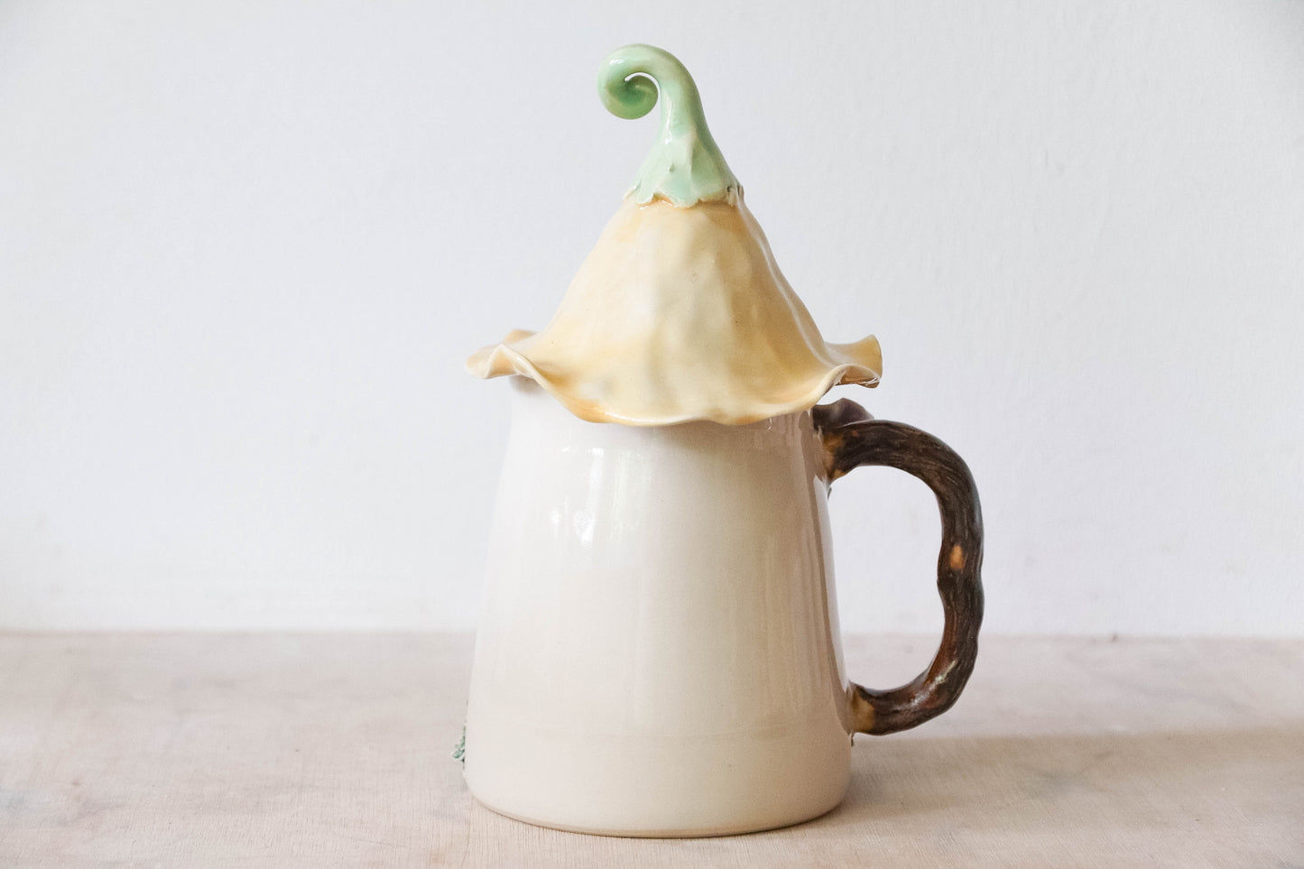 Sleepy Bees Fairy House Stoneware Mug
